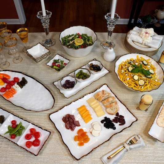 Regency Gold Rectangular Platter 16in x 11.75in