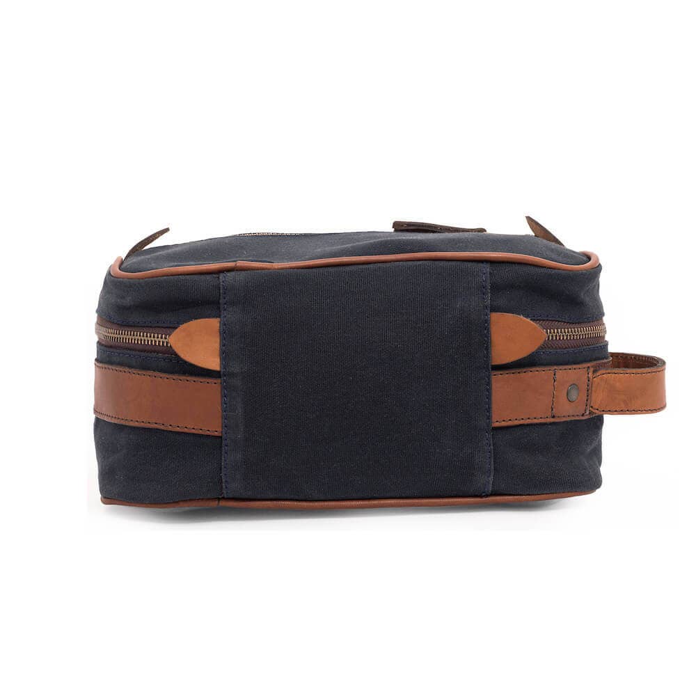 Campaign Waxed Canvas Square Toiletry Shave Kit