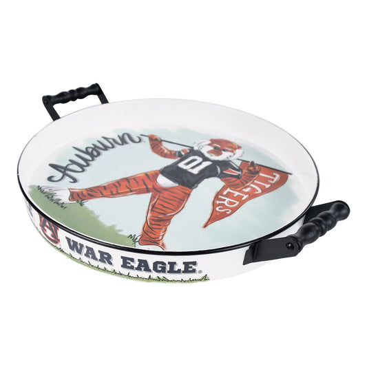 Auburn Mascot Enamel Tray