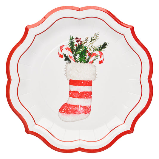 Salad Plate Merry & Bright/8pkg