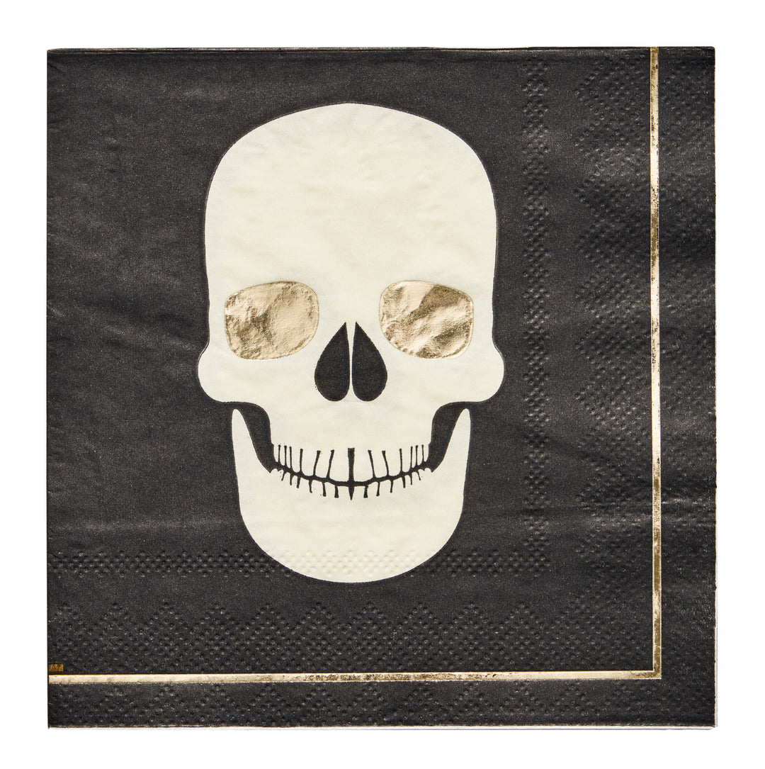 Cocktail Napkin Classic Spooky Skull/20pkg