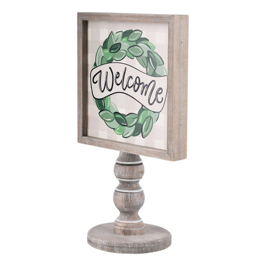 Magnolia Wreath Welcome Stand