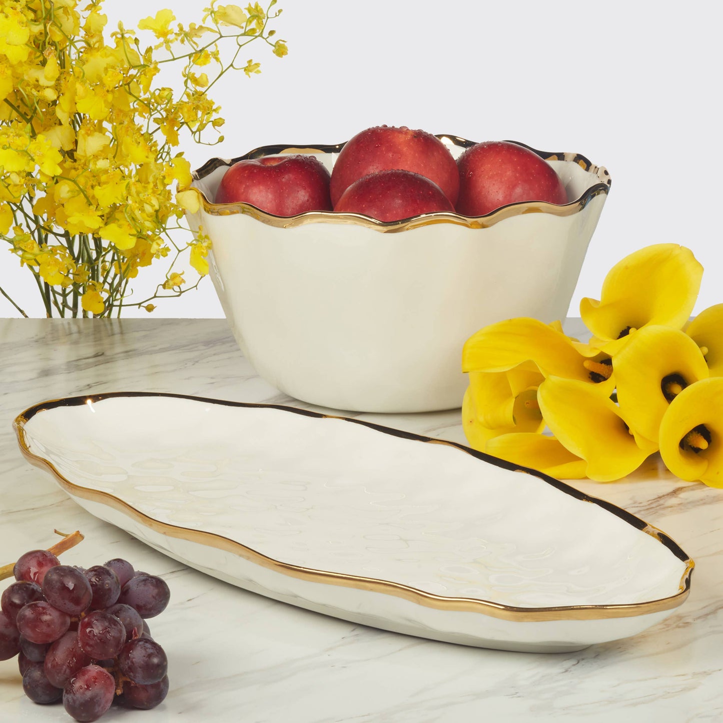 Regency Gold Deep Bowl 10.25in x 5.5in
