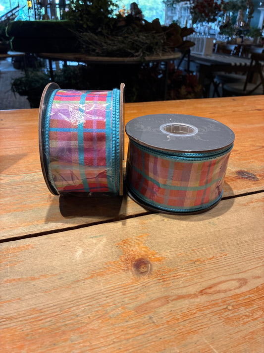Plaid Bright Turquoise Deluxe 2 1/2” x 10 Yards