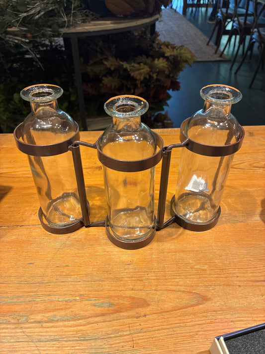Three Bottle Vase