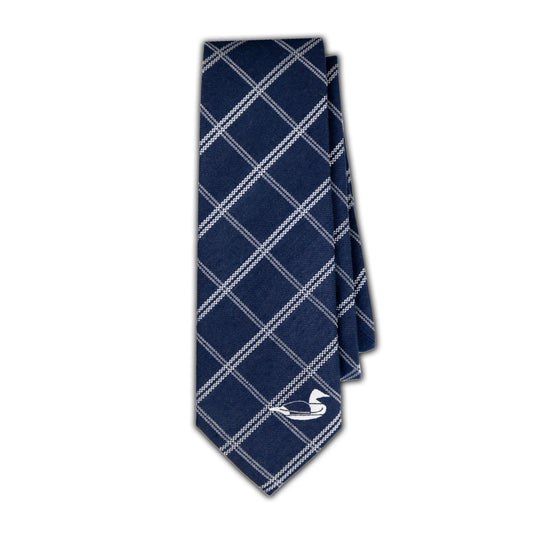 Blue Check Necktie - front