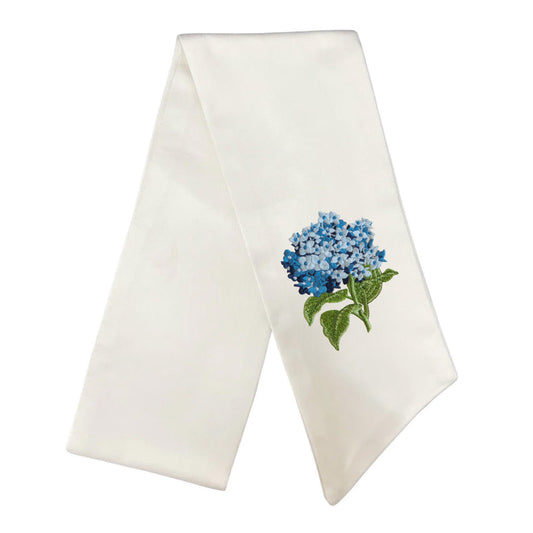 Hydrangea Wreath Sash – Blue
