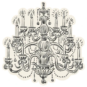 Die-cut Chandelier Placemat - 12 sheets
