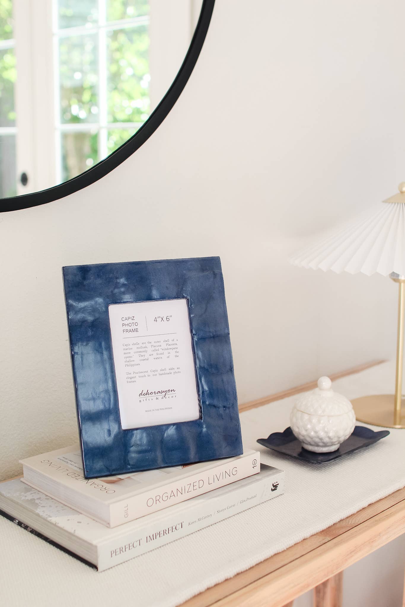 4" x 6" Capiz Photo Frame (Blue)