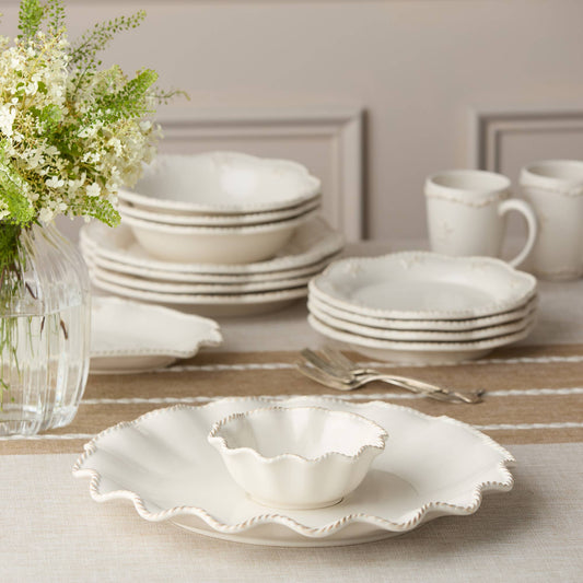 Heritage Chip & Dip Set 2pc – Classic 15" Stoneware Charm